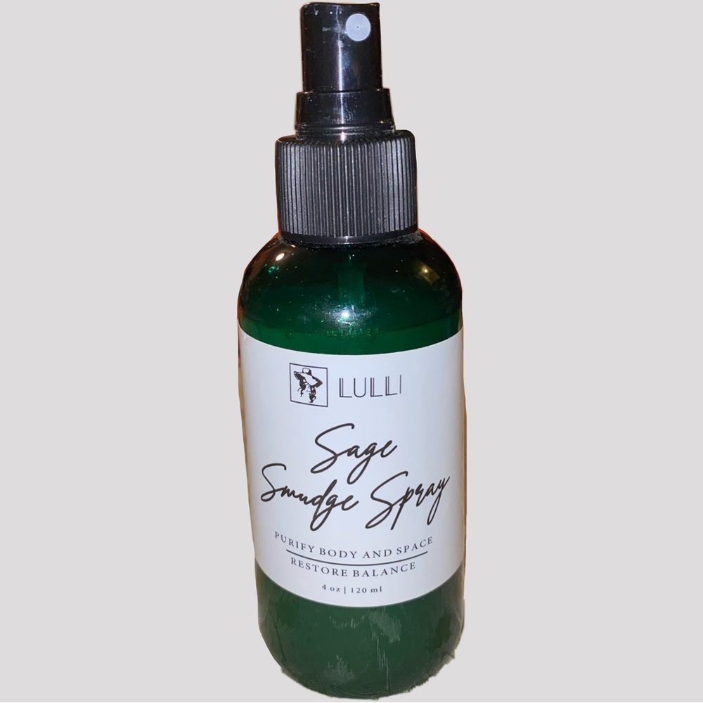 Lulli Sage Smudge Spray Purify Body & Space/Restore Balance 4 oz